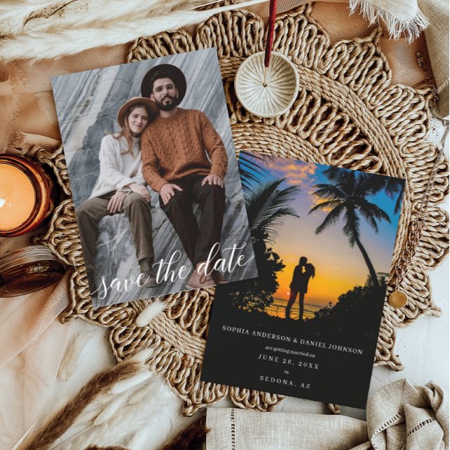 Save The Date Double Sided Photo Card (Creator Uploaded)