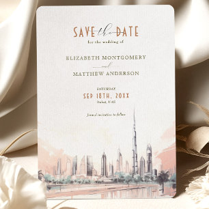 Save The Date Dubai, UAE Destination Invitation