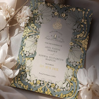 Save the Date Dusty Blue Muslim Islamic Morris