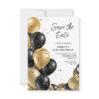 Save the Date Elegant 50th Birthday