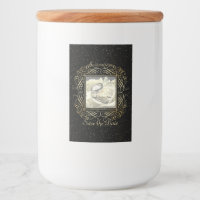 Save the Date Elegant Gold Foil Dots Script