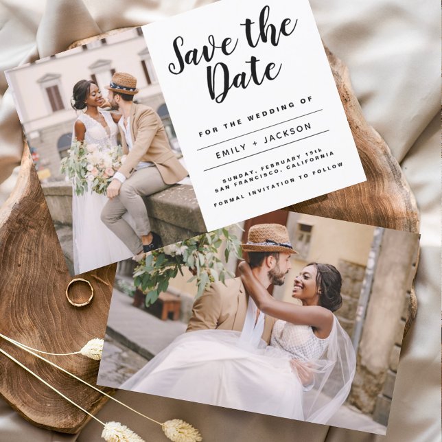 Save the Date Elegant Minimalist Simple Photo  (Creator Uploaded)