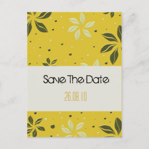 Save the Date - Embossed Announcement Postcard