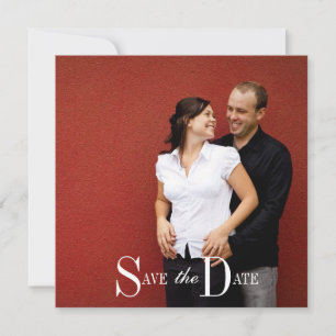 Save the Date Engagement Photograph