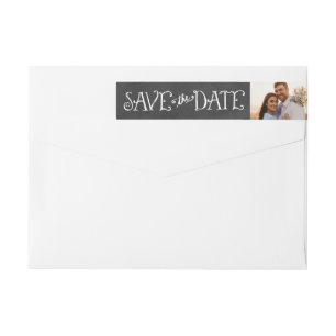 Save the Date Envelope Labels   Chalkboard Charm