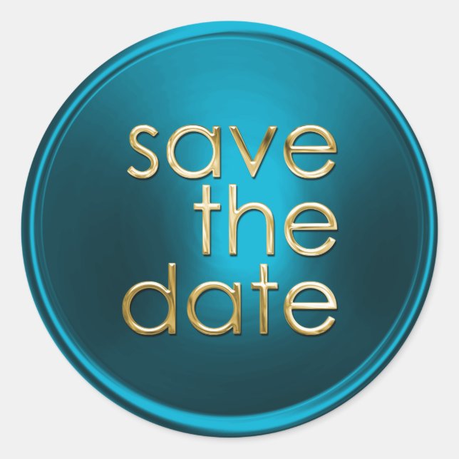 Save the Date Envelope Seal (Front)