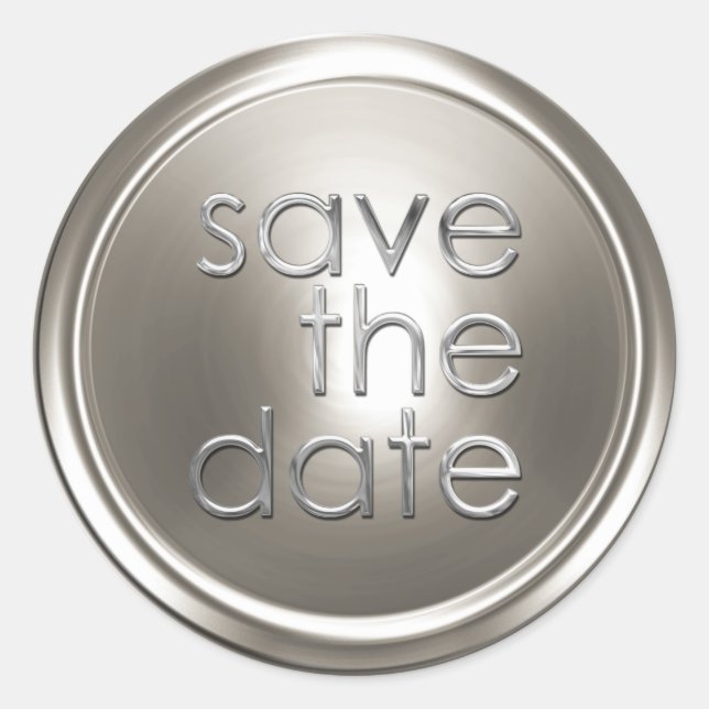 Save the Date Envelope Seal (Front)