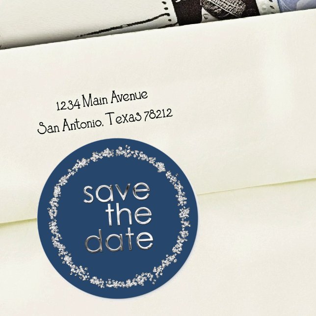 Save the Date Envelope Seal Any Colour Silver (Creator Uploaded)