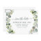 Save the Date Eucalyptus Greenery Succulent