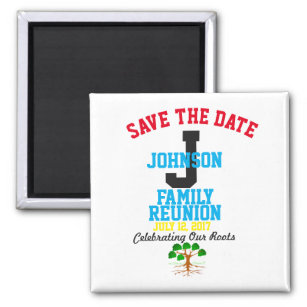 Save The Date Family Reunion Any Name, Any Date - Magnet