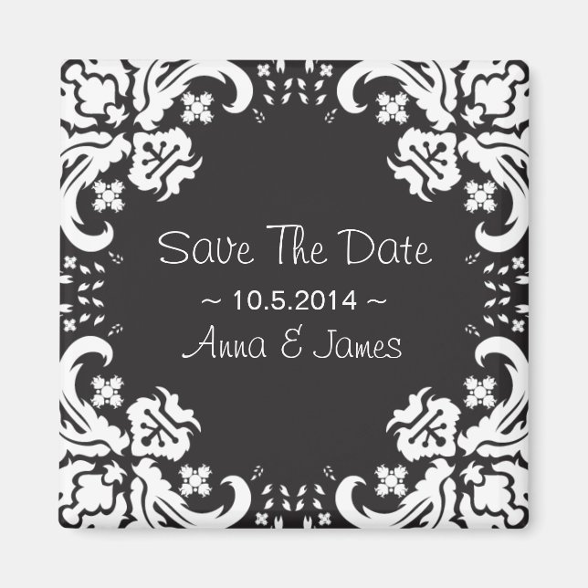 Save the date ~ Fancy 1 Magnet (Front)