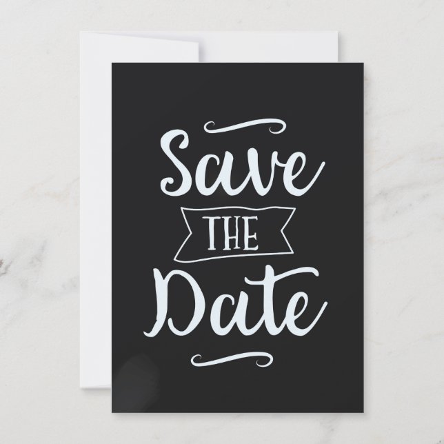 Save the Date Fields Invitation (Back)