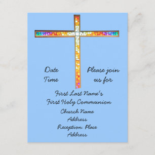 Save the Date - First Holy Communion (boy)- invite