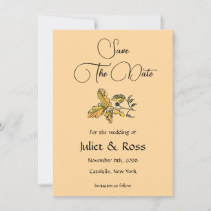 Save The Date Flat Announcement Card