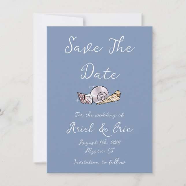 Save The Date Flat Announcement Card (Front)