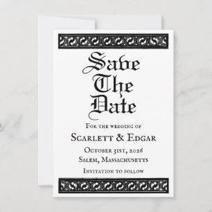 Save The Date Flat Announcement Card