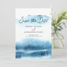 Save The Date Flat Card for a Boho Chic Wedding.