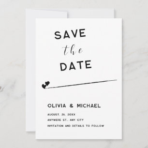 Save the Date Flat Note Card
