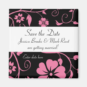 Save the date - Floral Wedding Magnet