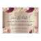 Save The Date  Florals Rose Gold Roses Marsala