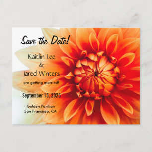 Save the Date Flower Postcard - New version