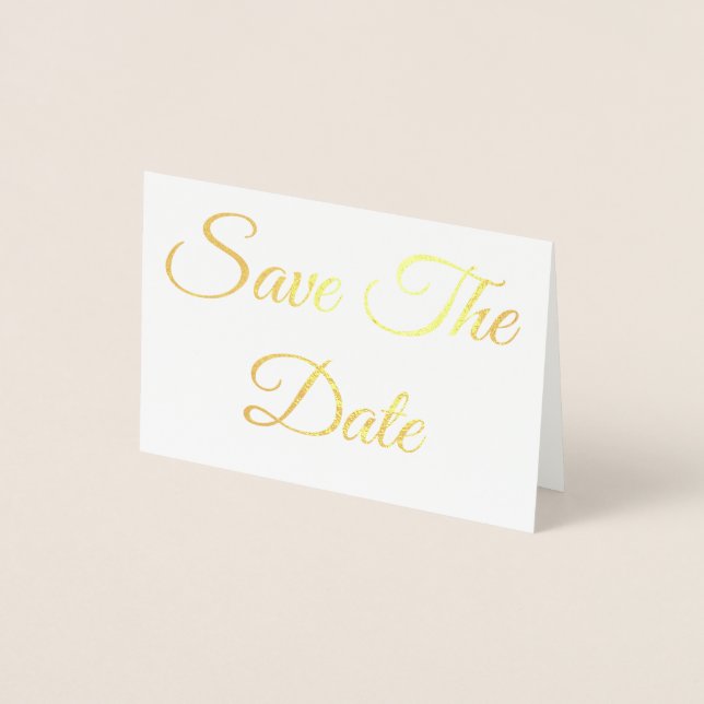 Save The Date Foil Card (Front)