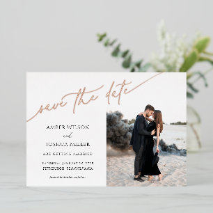 Save the Date Foil Invitation