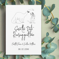 Save The Date For A Roaring Good Time Dino Wedding