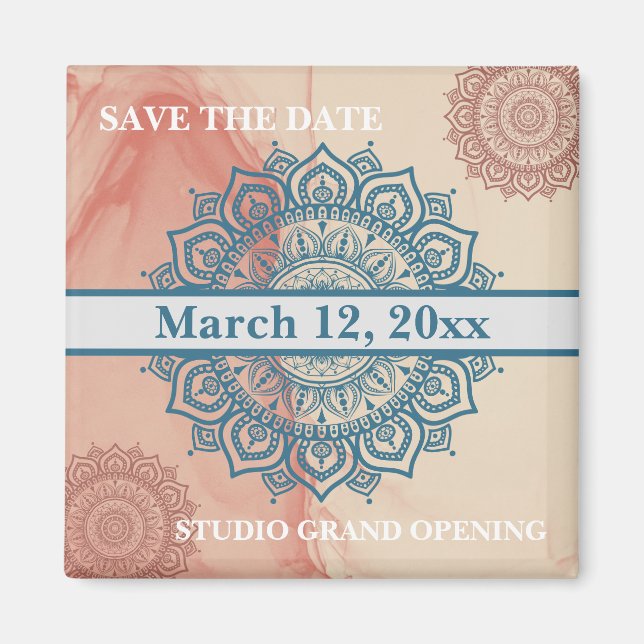 Save the Date for a Studio Grand Opening Magnet (Front)