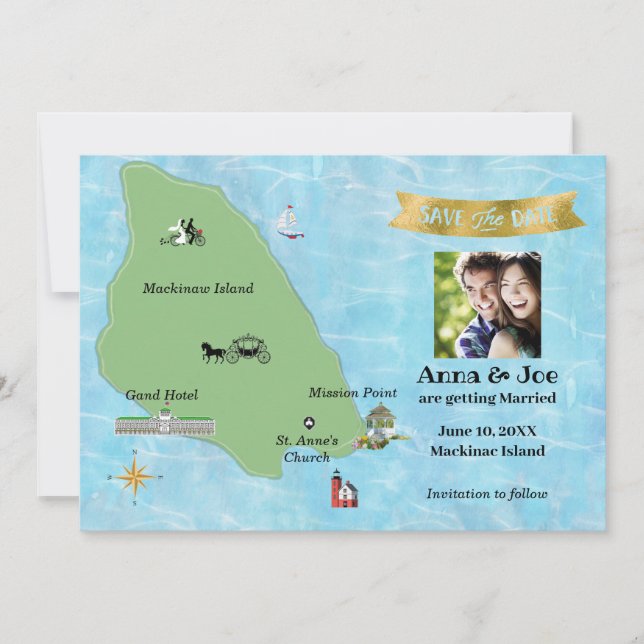 Save the Date for Mackinac Island (Front)