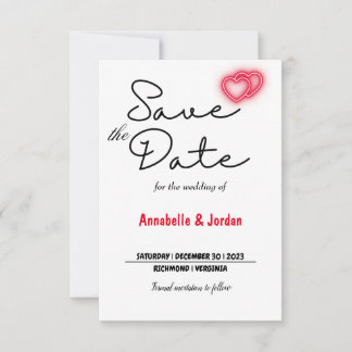 Save the date for wedding