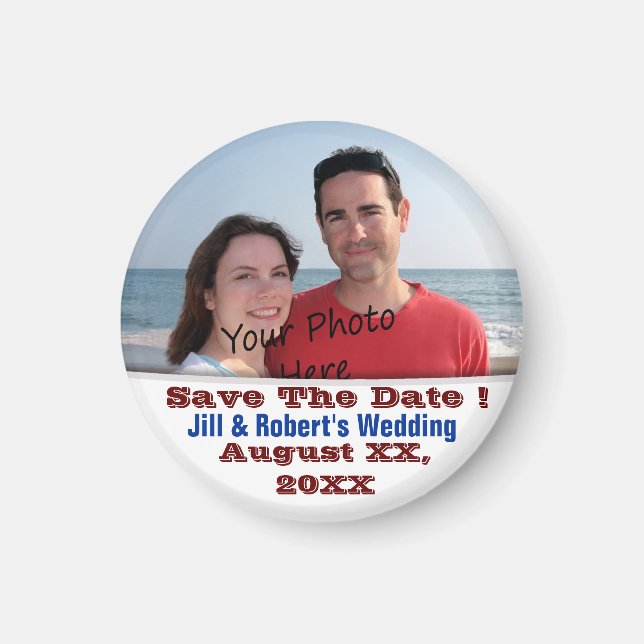 Save The Date! For Wedding Or ? Photo Magnets (Front)