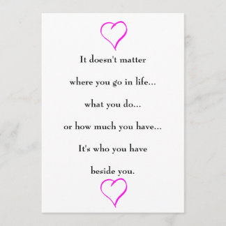 Save the Date for Wedding with Saying on Reverse