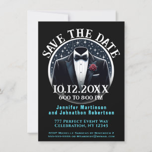 Save the Date   Formal   Tuxedo Invitation