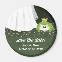 Save the Date Frog Prince Wedding Customisable