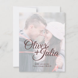 Save The Date *Frosted Glass* Card