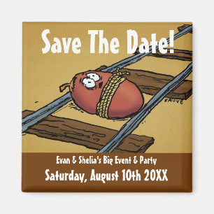 Save the Date Funny Announcement Magnet