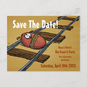 Save the Date Funny Announcement Postcard
