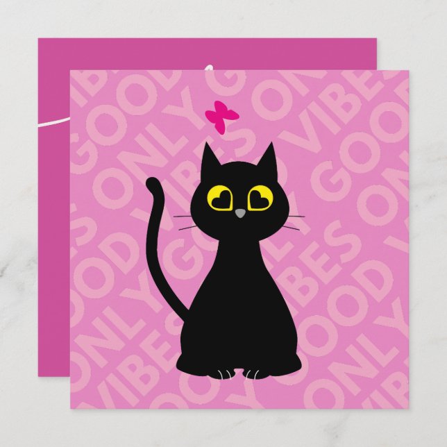 SAVE THE DATE! - Funny Cat Birthday Card (Front/Back)