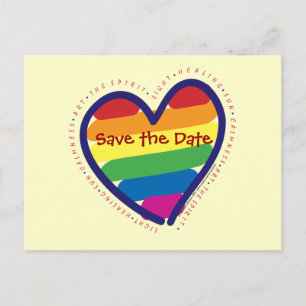 Save the Date/Gay Pride Announcement Postcard