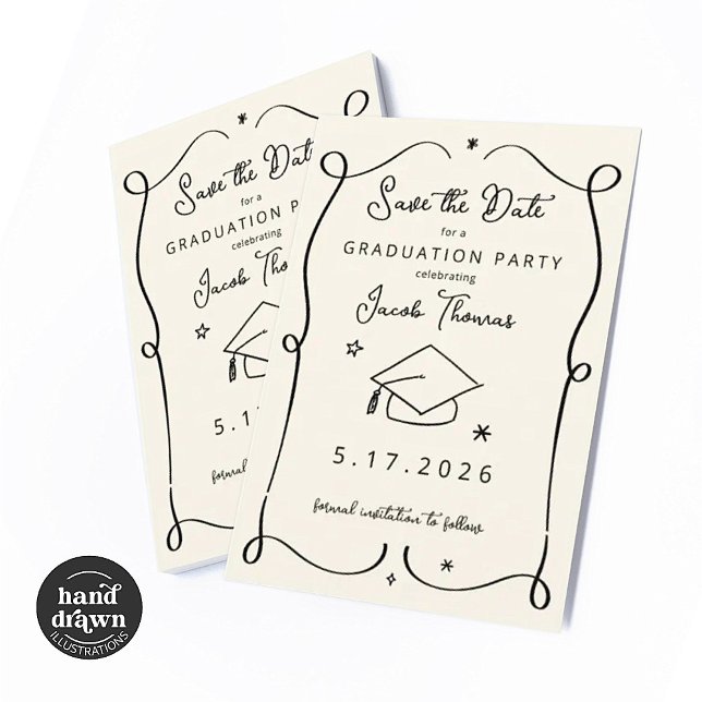 Save the Date Graduation Insert Card (Creator Uploaded)