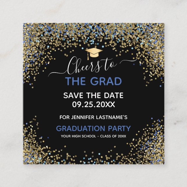 Save the Date Graduation Party Enclosure Card (Front)