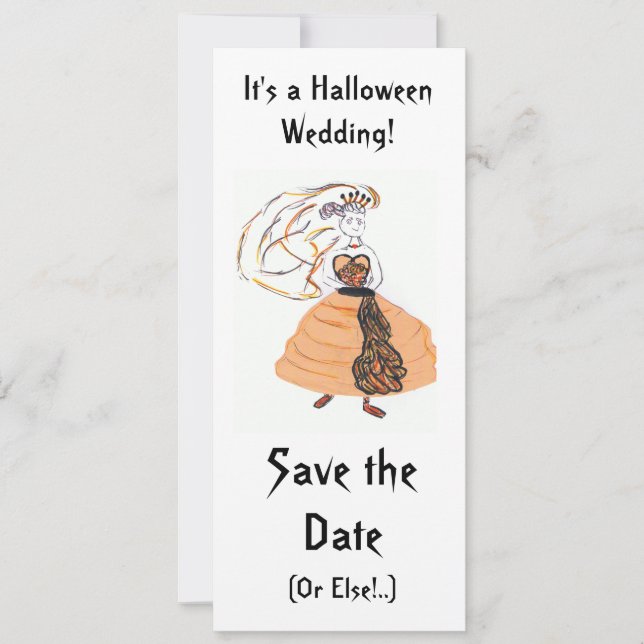 Save the Date/Halloween Wedding Date (Front)