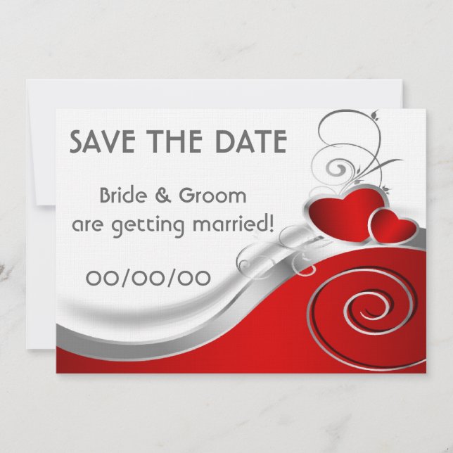 Save The Date: Hearts Date (Front)