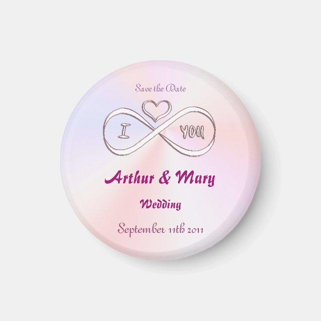 Save the Date I love you infinitely Magnet (Front)
