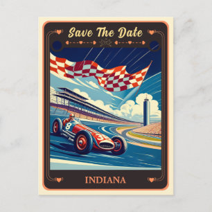 Save the Date Indiana Invitation Postcard