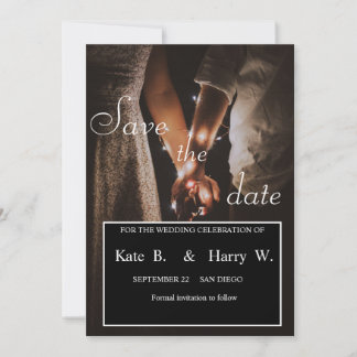 Save the date invitation