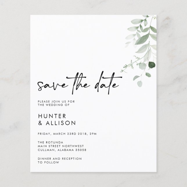 Save The Date Invitation (Front)