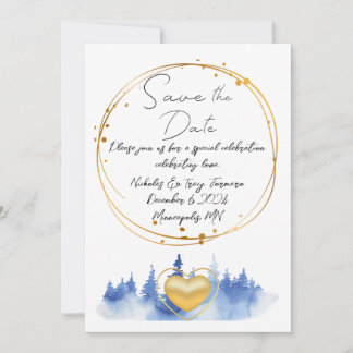 Save the date invitation