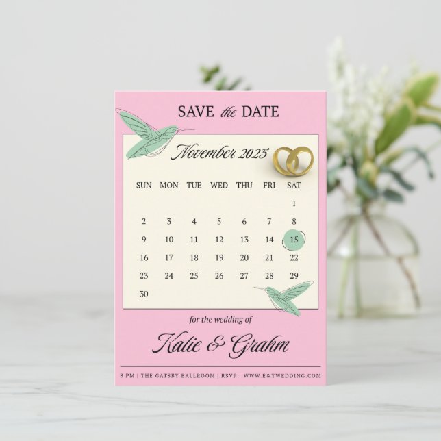 Save The Date Invitation (Standing Front)